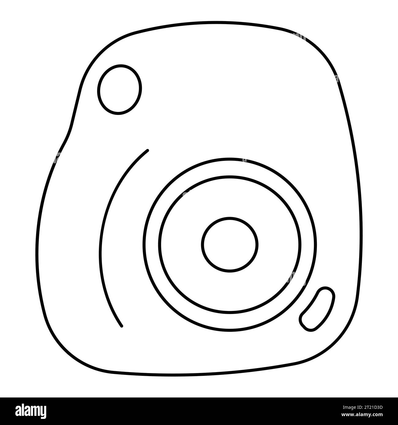 camera photography line doll girl icon element Stock Vector