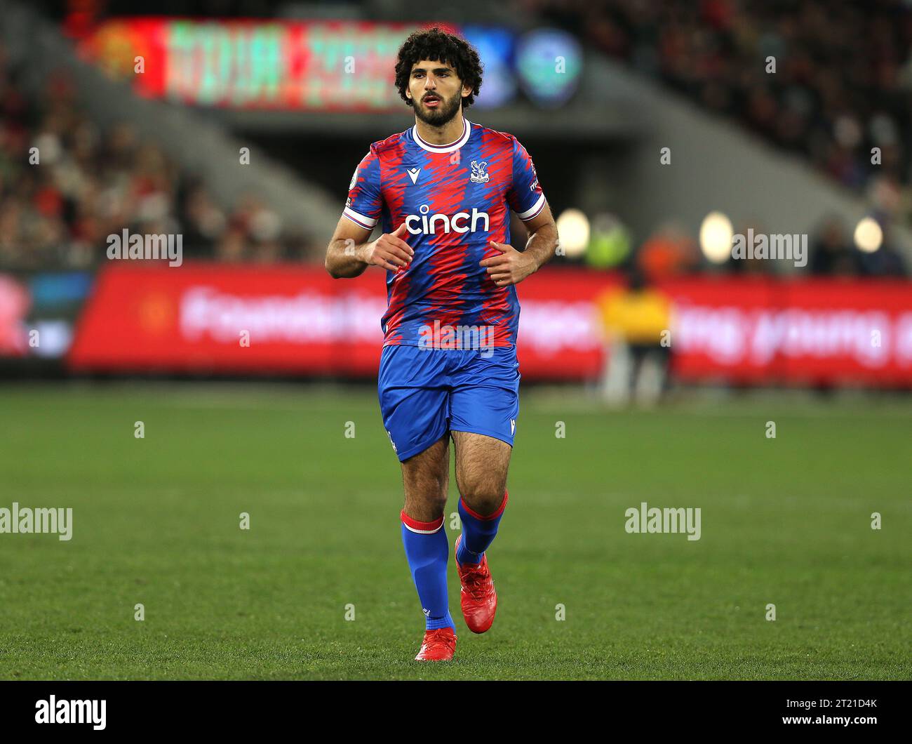 Cardo Siddik of Crystal Palace during the match between Crystal Palace v Manchester United at the MCG on 19th July 2022. - Manchester United v Melbourne Victory, MCG Stadium, Melbourne. - 19th July 2022. Editorial Use Only Stock Photo