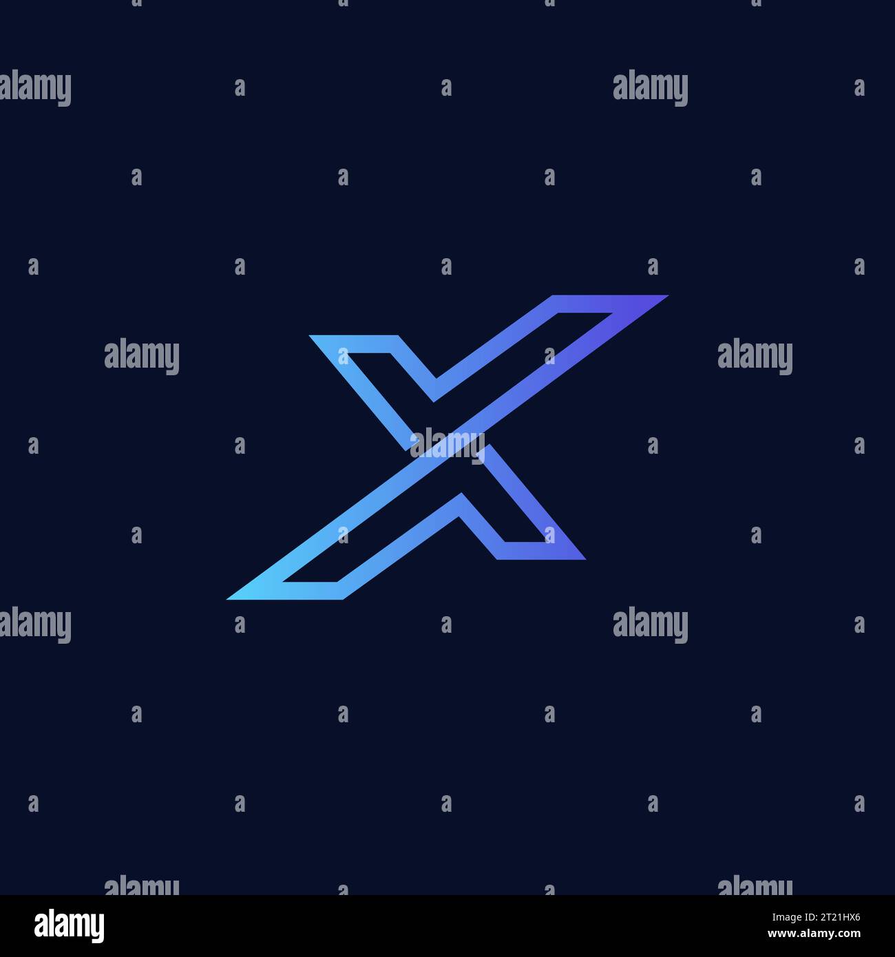Letter X Logo Modern Design. Initial X Logo Icon Stock Vector