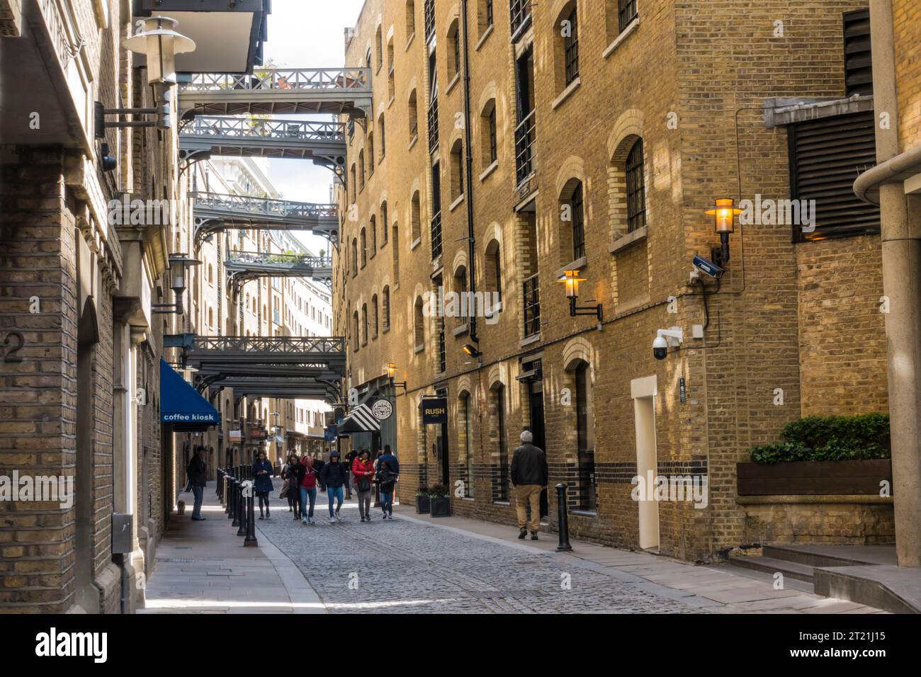 Converted warehouses in Shad Thames, a historic riverside street next ...