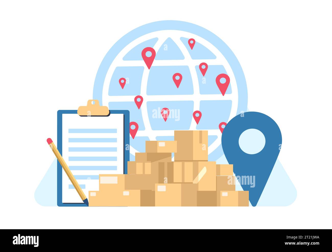 International express delivery of goods. Order shipping service