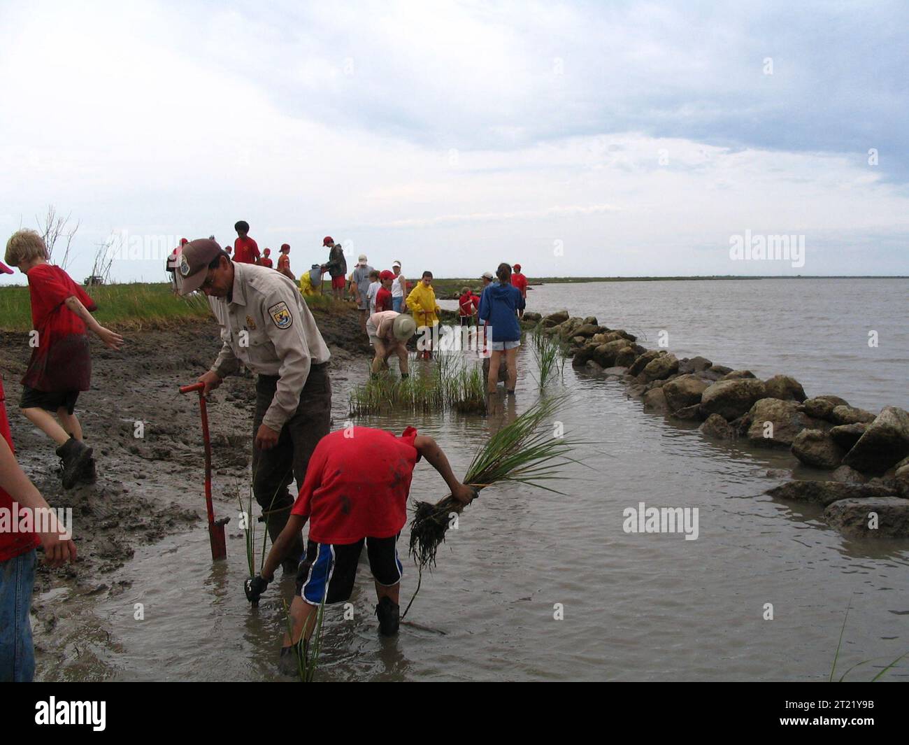 Anahuac National Wildlife Refuge and volunteers replant grass to help