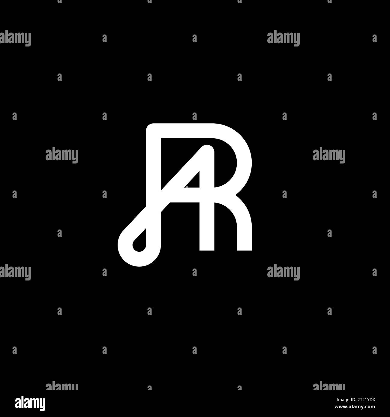 RA Logo, RA Monogram, Initial AR Logo, Letter AR Logo, Icon, Vector Stock Vector