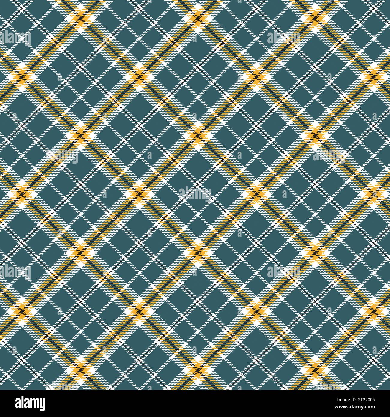 With a tartan check plaid background, this vector fabric texture has a seamless design. Stock Vector