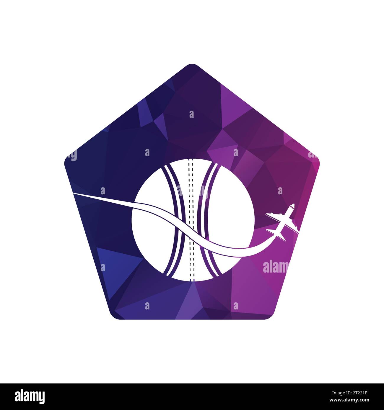 Cricket travel vector logo design. Stock Vector