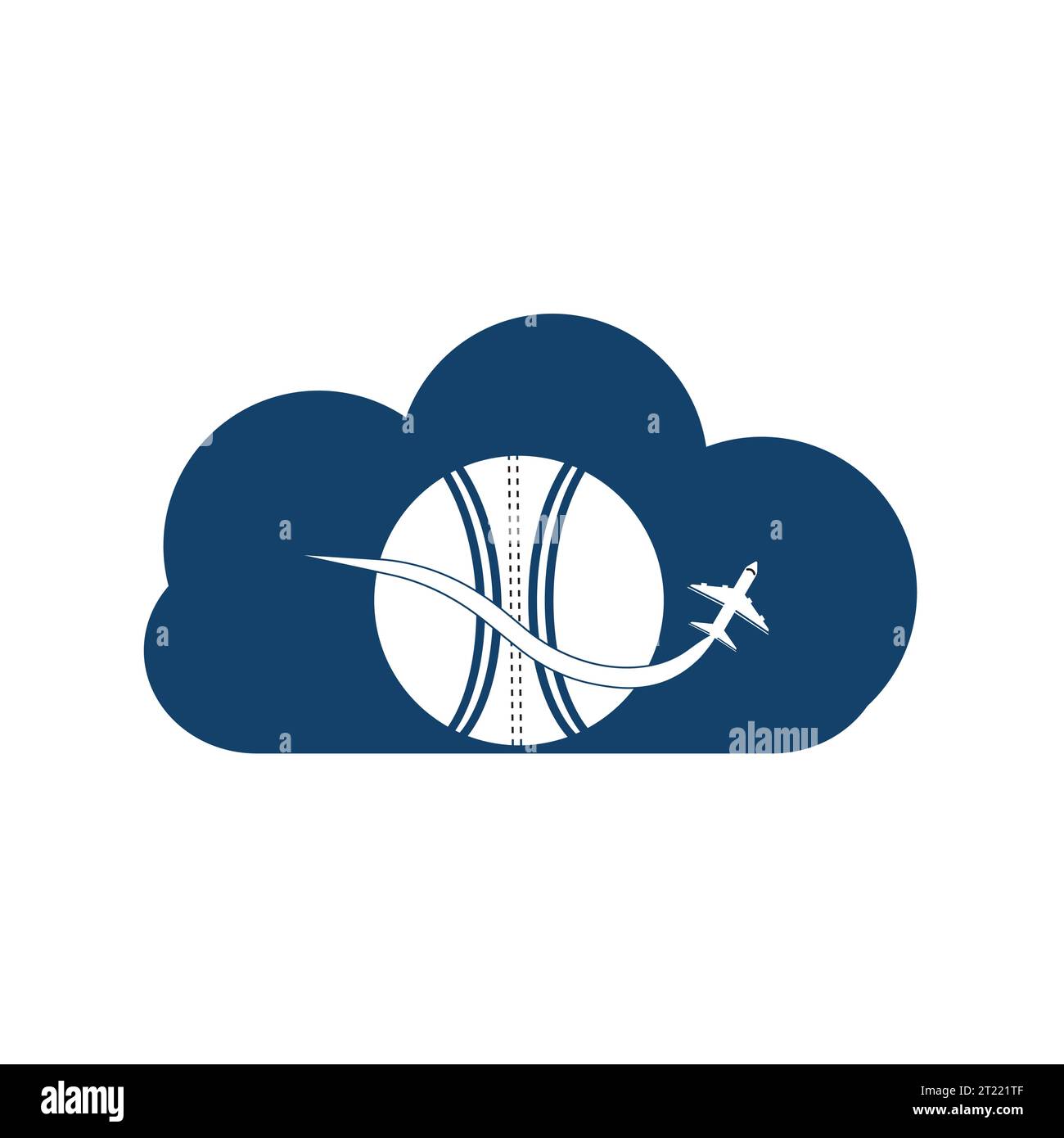 Cricket travel vector logo design. Stock Vector