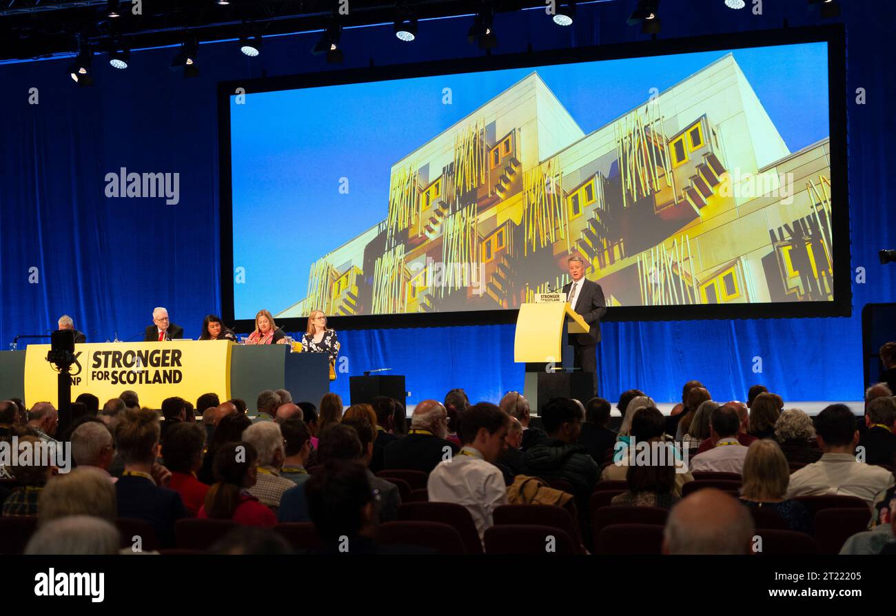 Aberdeen, Scotland, UK. 16th October 2023. Day two at the SNP annual ...