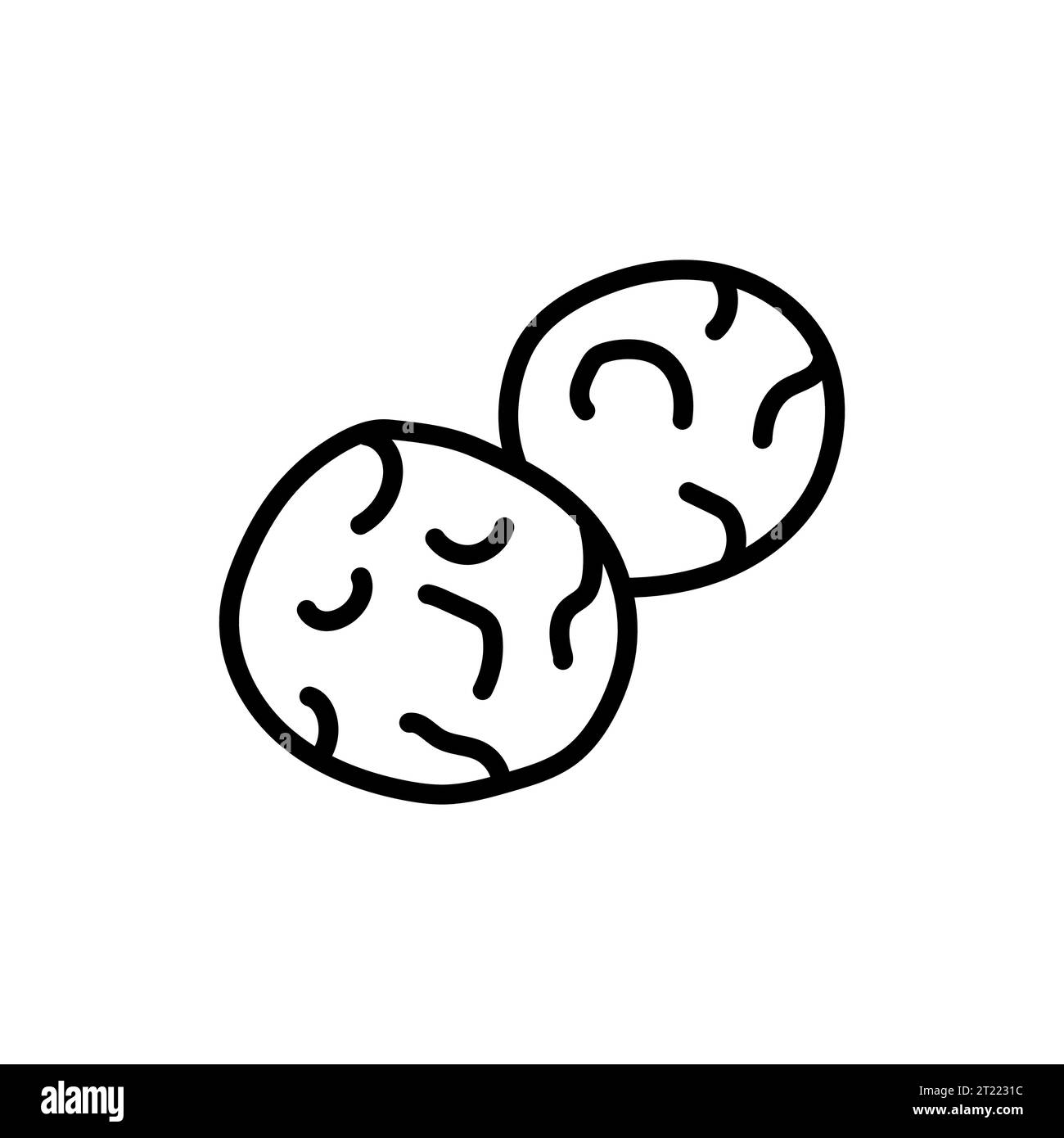 Mozzarella cheese sign olor line icon. Pictogram for web page Stock