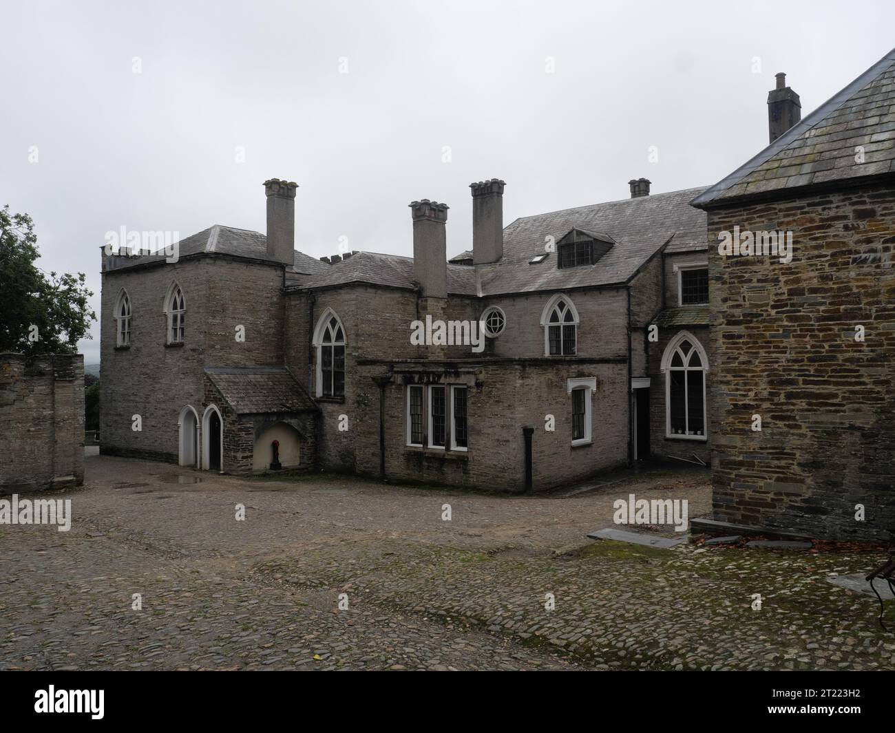 The old manor house in Prideaux Place, Padstow, Cornwall, England Stock Photo