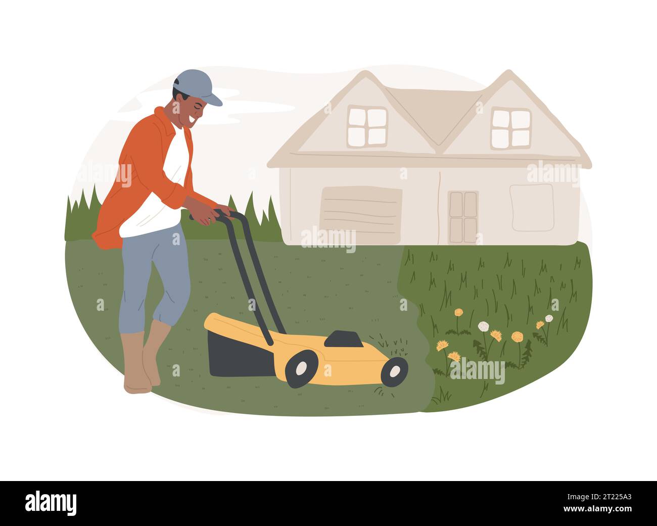 Grass cutting service Stock Vector Images Page 3 Alamy