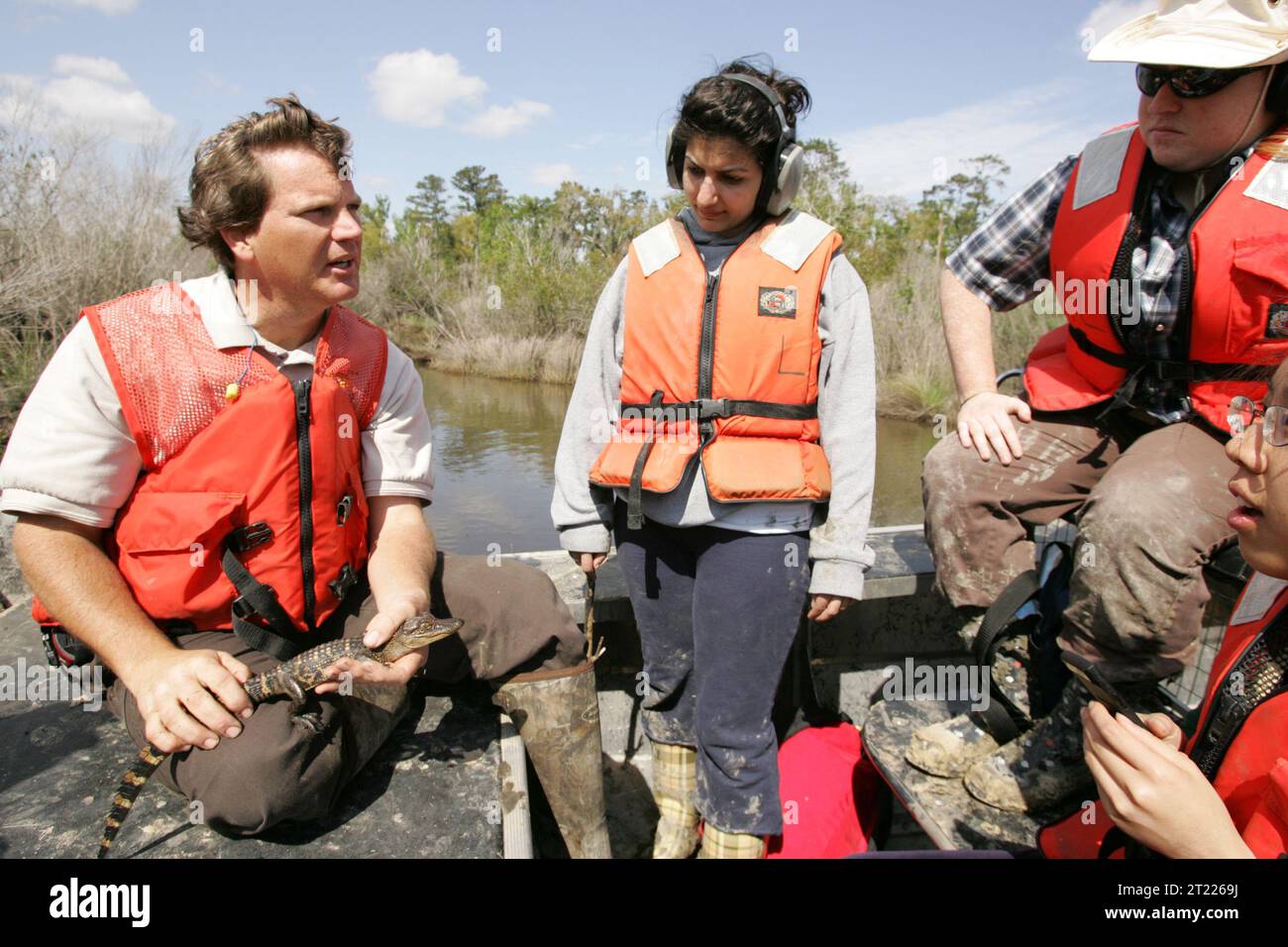At Big Branch Marsh National Wildlife Refuge, staff discuss habitat ...