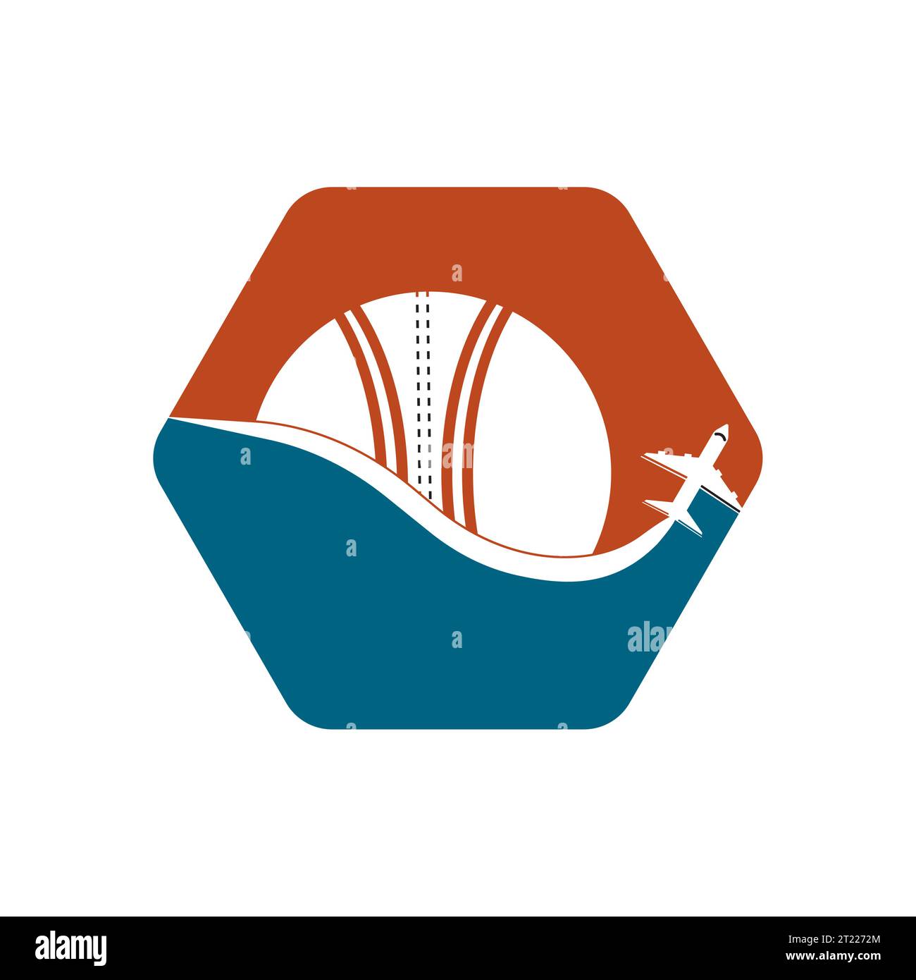 Cricket travel vector logo design. Stock Vector