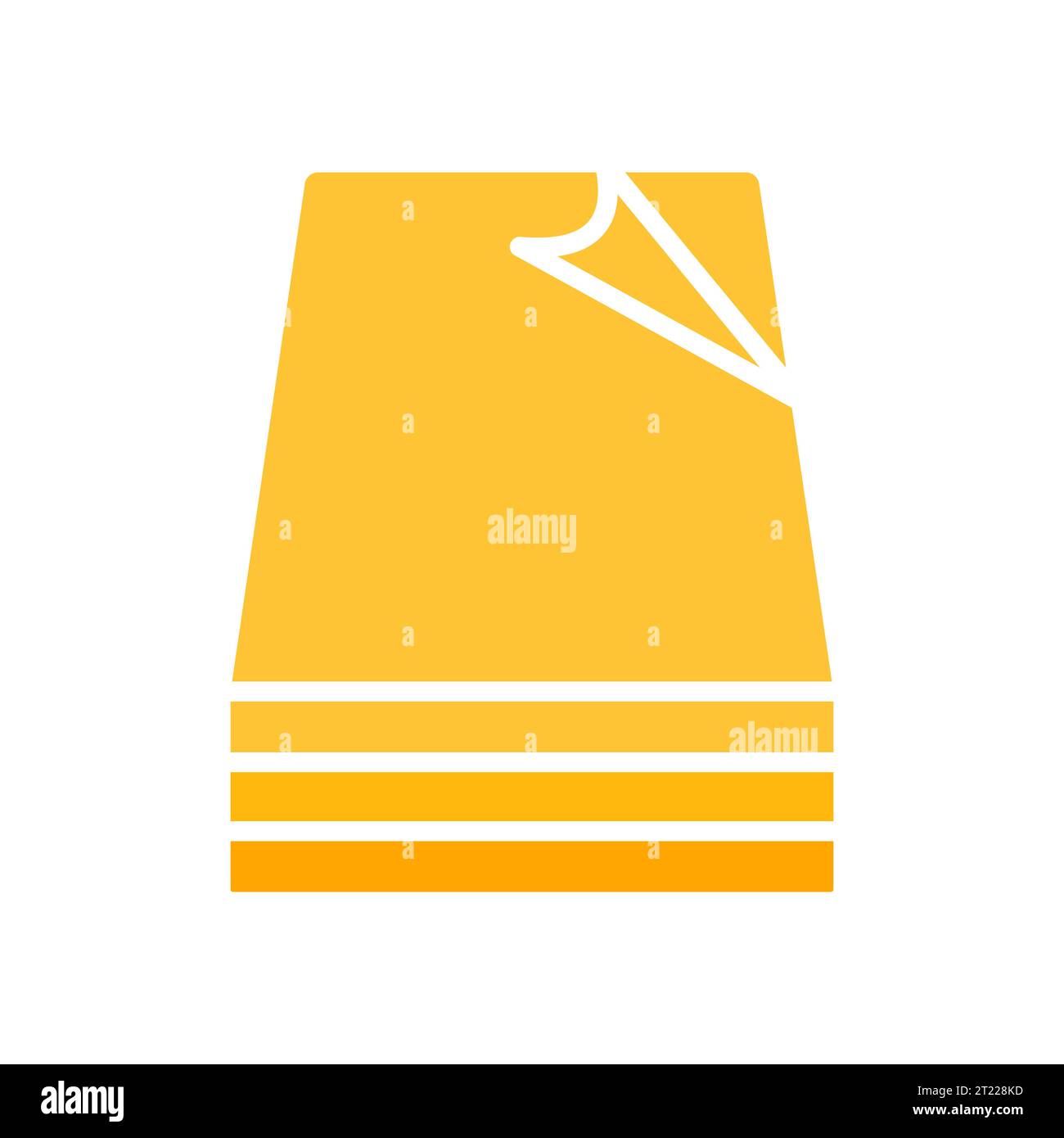 Stack of paper for printing line icon. Leaflets, flyers, waste paper ...