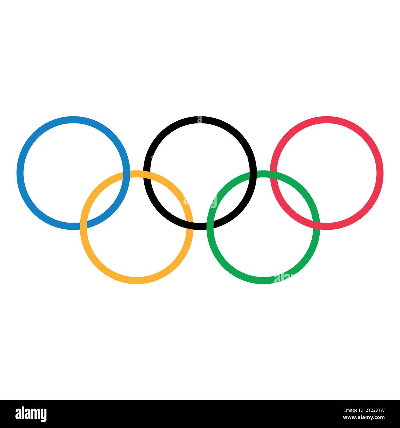 Olympic Games Logo Colorful, Vector Illustration Abstract Editable image Stock Vector