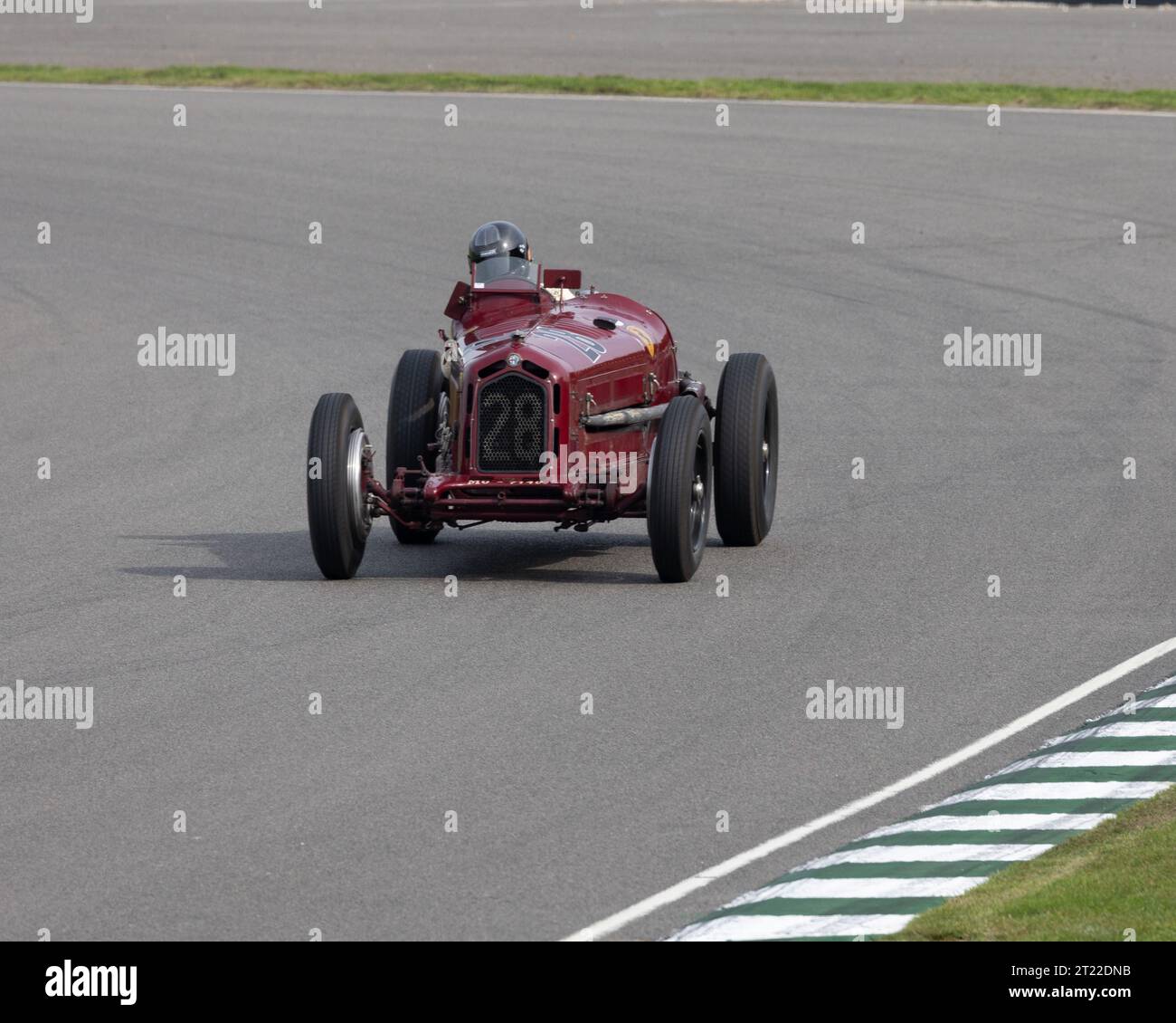 Fritz Burkard drives his 1933 Alfa Romeo 8C 2300 Monza racing car at