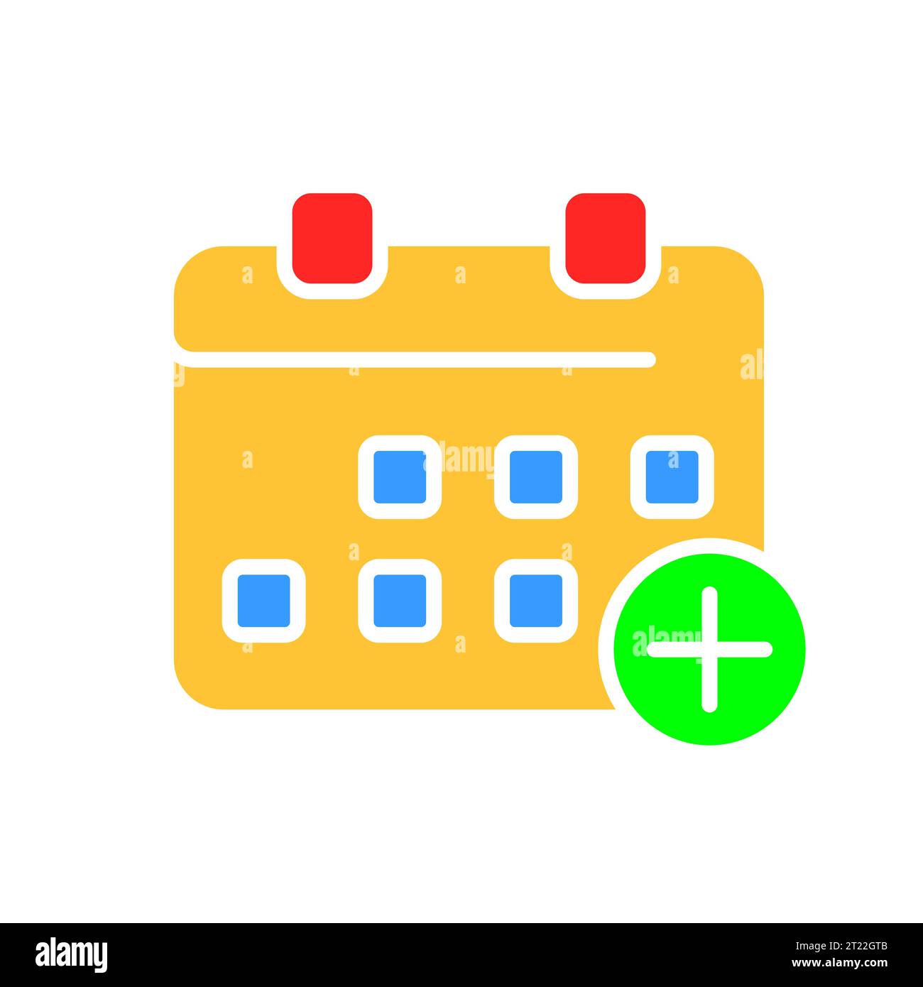 Calendar with plus line icon. Diary, organizer, important date, month ...