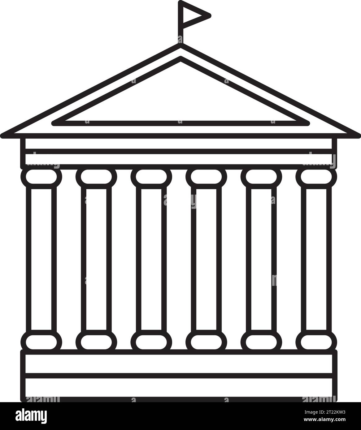 Simple black outline drawing of the BRITISH MUSEUM, LONDON Stock Vector Image & Art Alamy