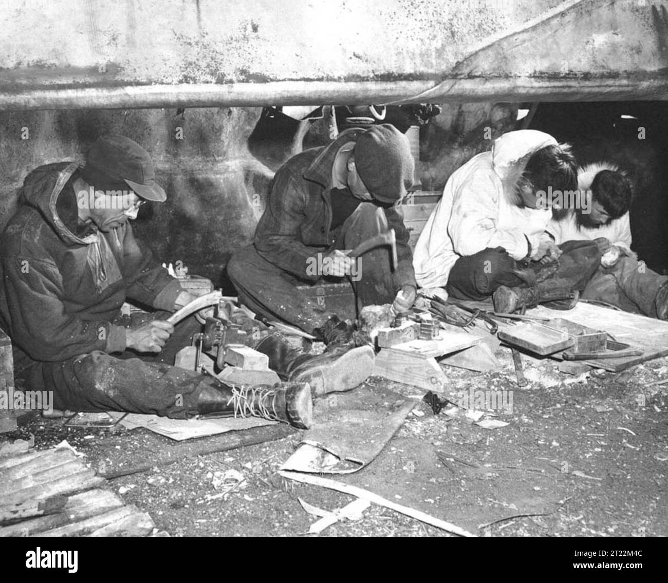 The Pribilof Report 1949 King Island Eskomos plying their ivory carving