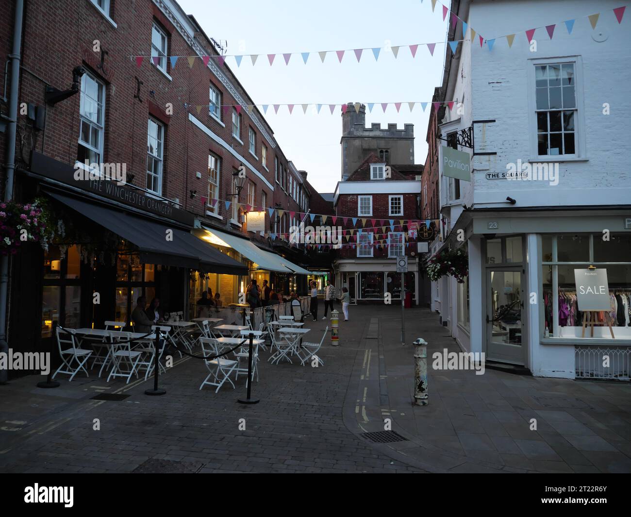 Old houses in Winchester city center, Hampshire England Stock Photo Alamy