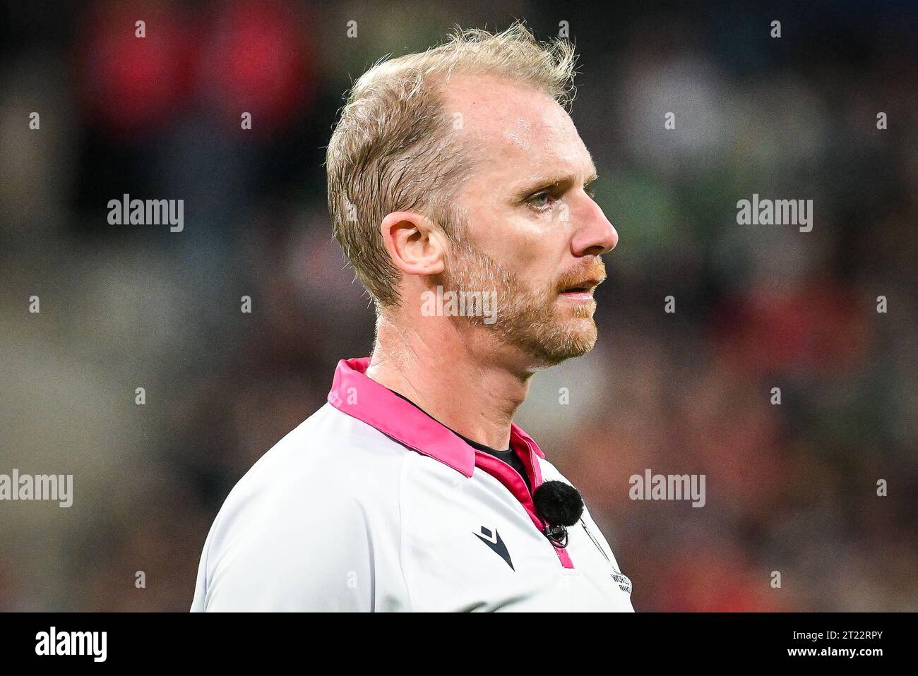 Saint Denis, France. 14th Oct, 2023. Referee Wayne BARNES during the