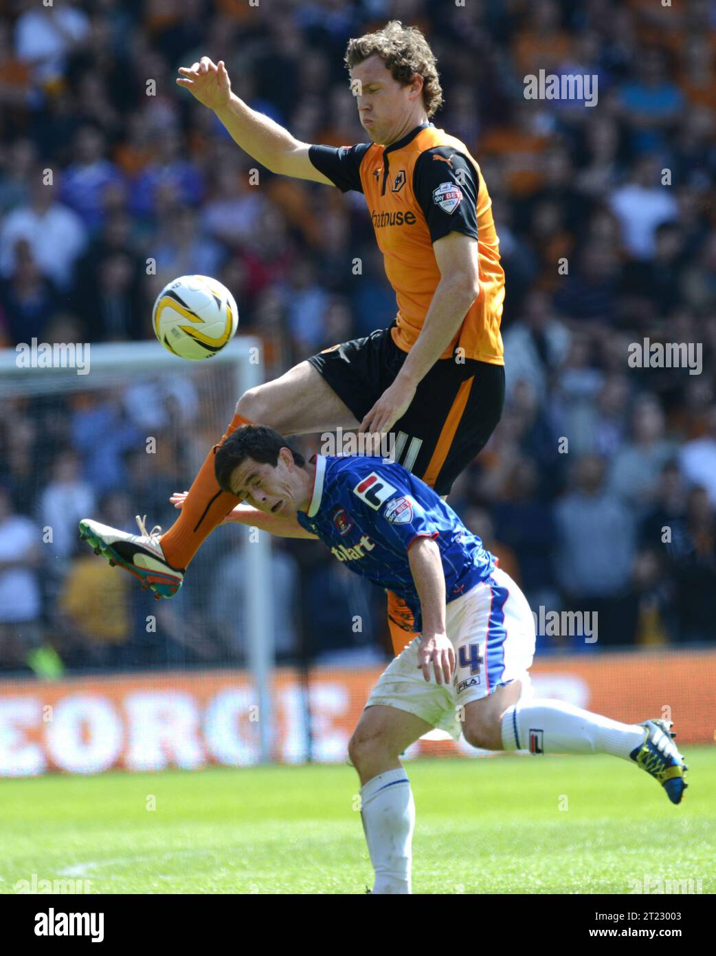 Kevin McDonald of Wolverhampton Wanderers  Sky Bet Football League One -  Wolverhampton Wanderers v Carlisle United 03/05/2014 Stock Photo