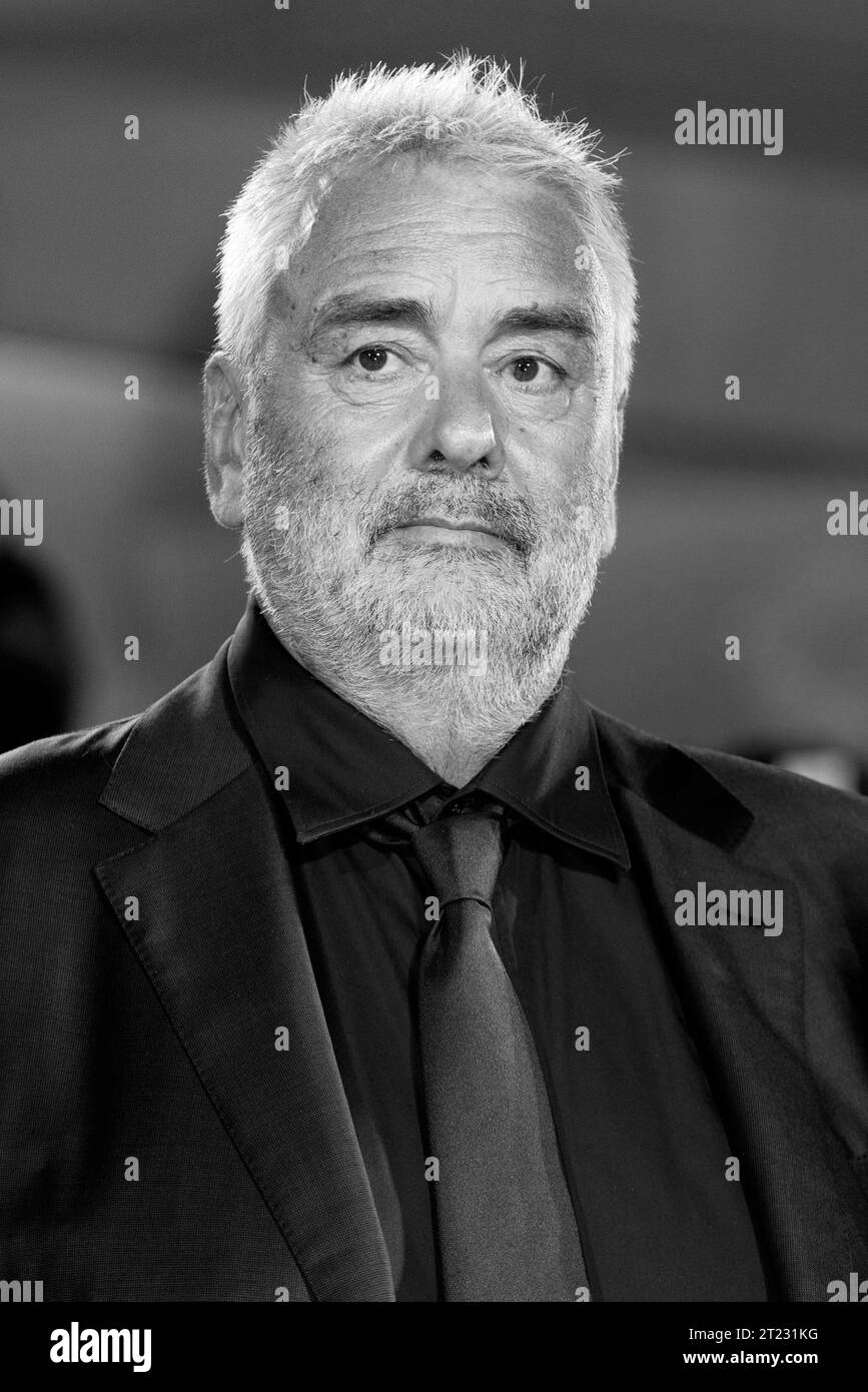 VENICE, ITALY - SEPTEMBER 08: Director Luc Besson  attends the red carpet for the movie “Dogman” at the 80th Venice International Film Festival on Sep Stock Photo