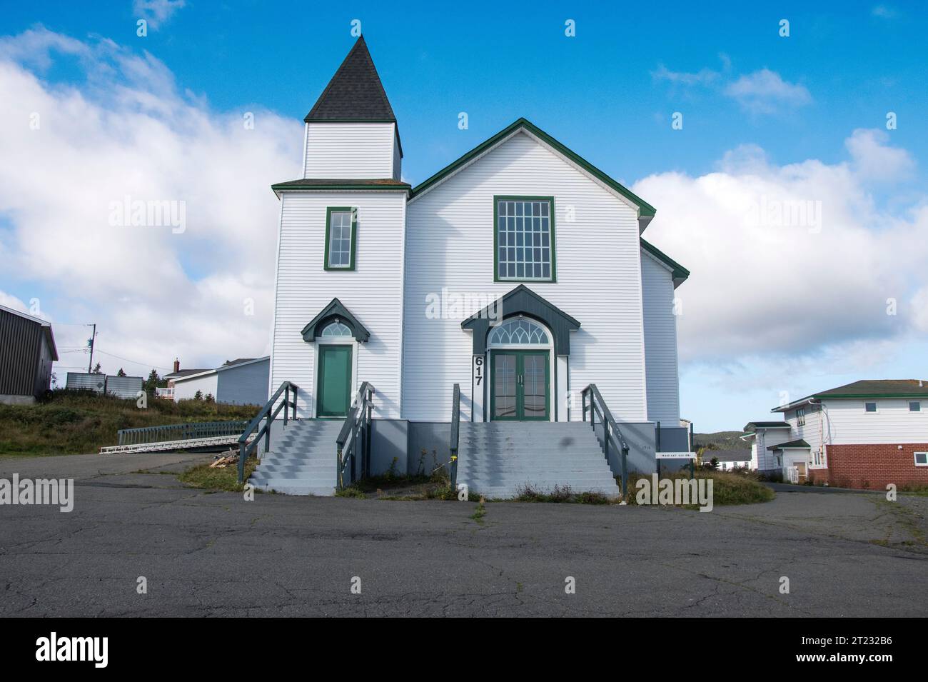 St. Agnes' Church in Pouch Cove, Newfoundland & Labrador, Canada Stock