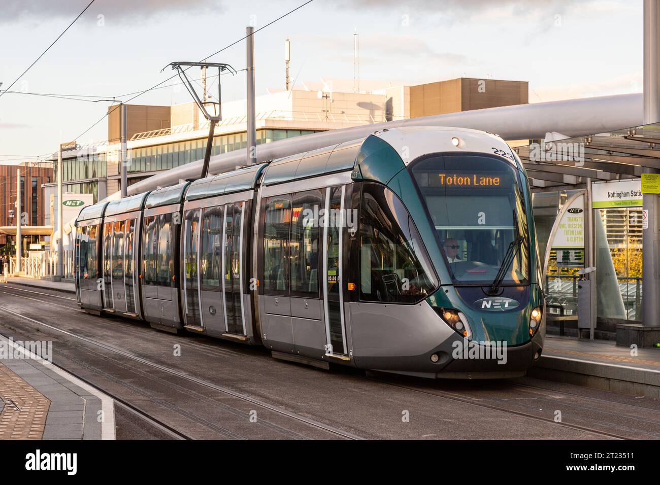 Nottingham tram, Nottingham Express Transit Stock Photo Alamy