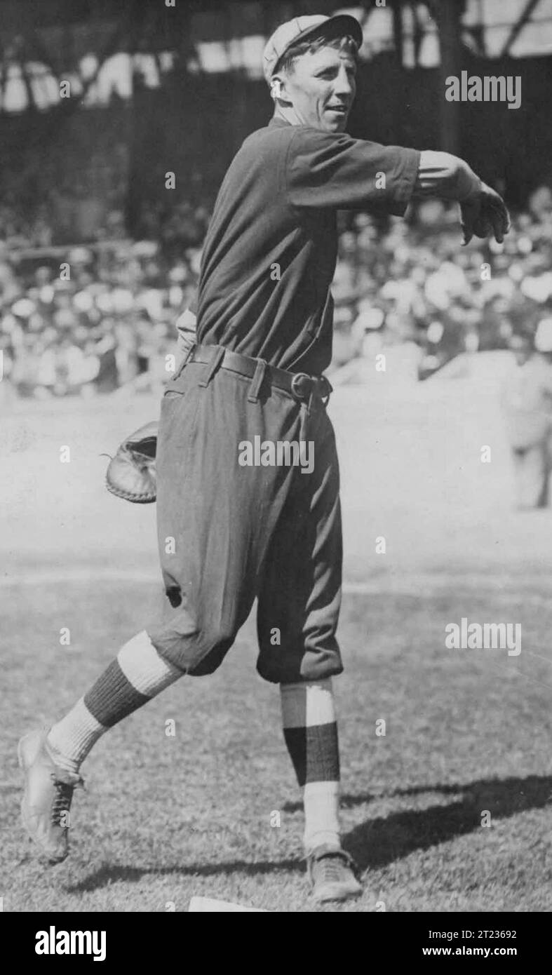 Professional baseball player Hank Gowdy Stock Photo