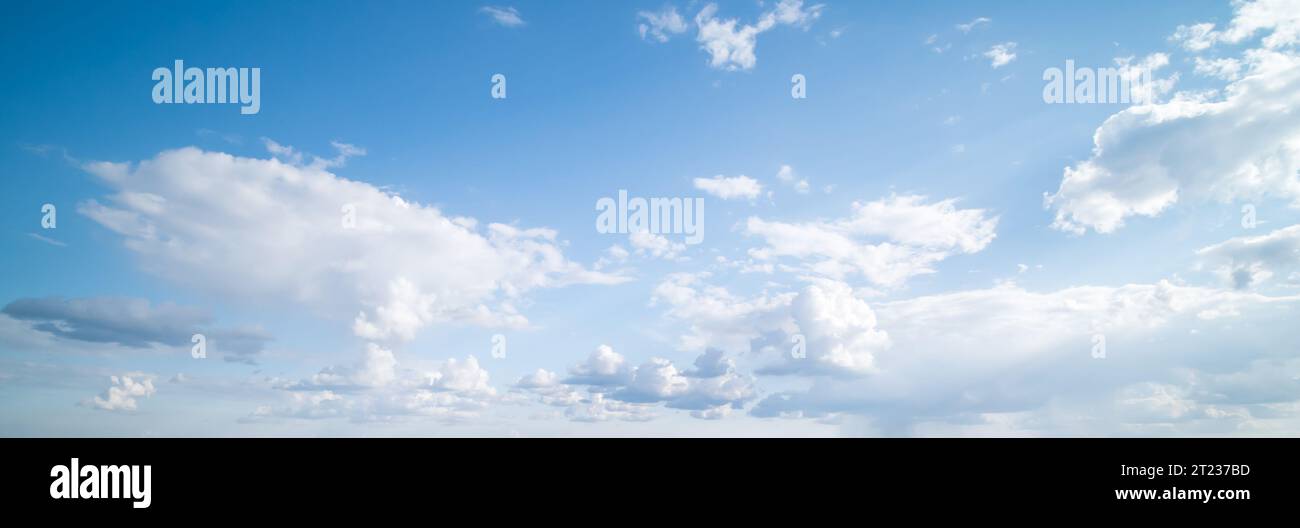 Sky clouds summer panorama background Stock Photo - Alamy