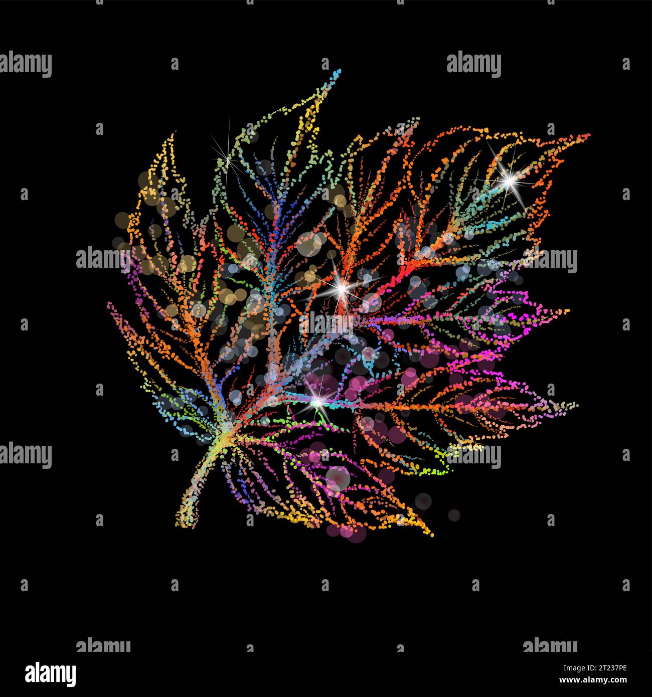 colored maple leaf. Vector illustration Stock Vector Image & Art - Alamy