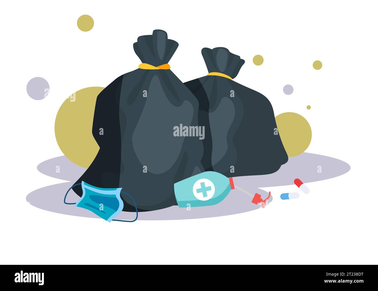 Biomedical Waste Management Stock Illustration as EPS 10 File Stock