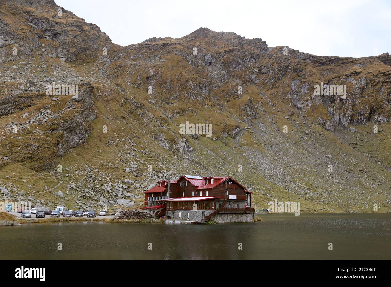 Cabana Bâlea Lac, Sibiu County, Făgărăş Mountains, Southern Carpathians, Transylvania, Romania, Europe Stock Photo