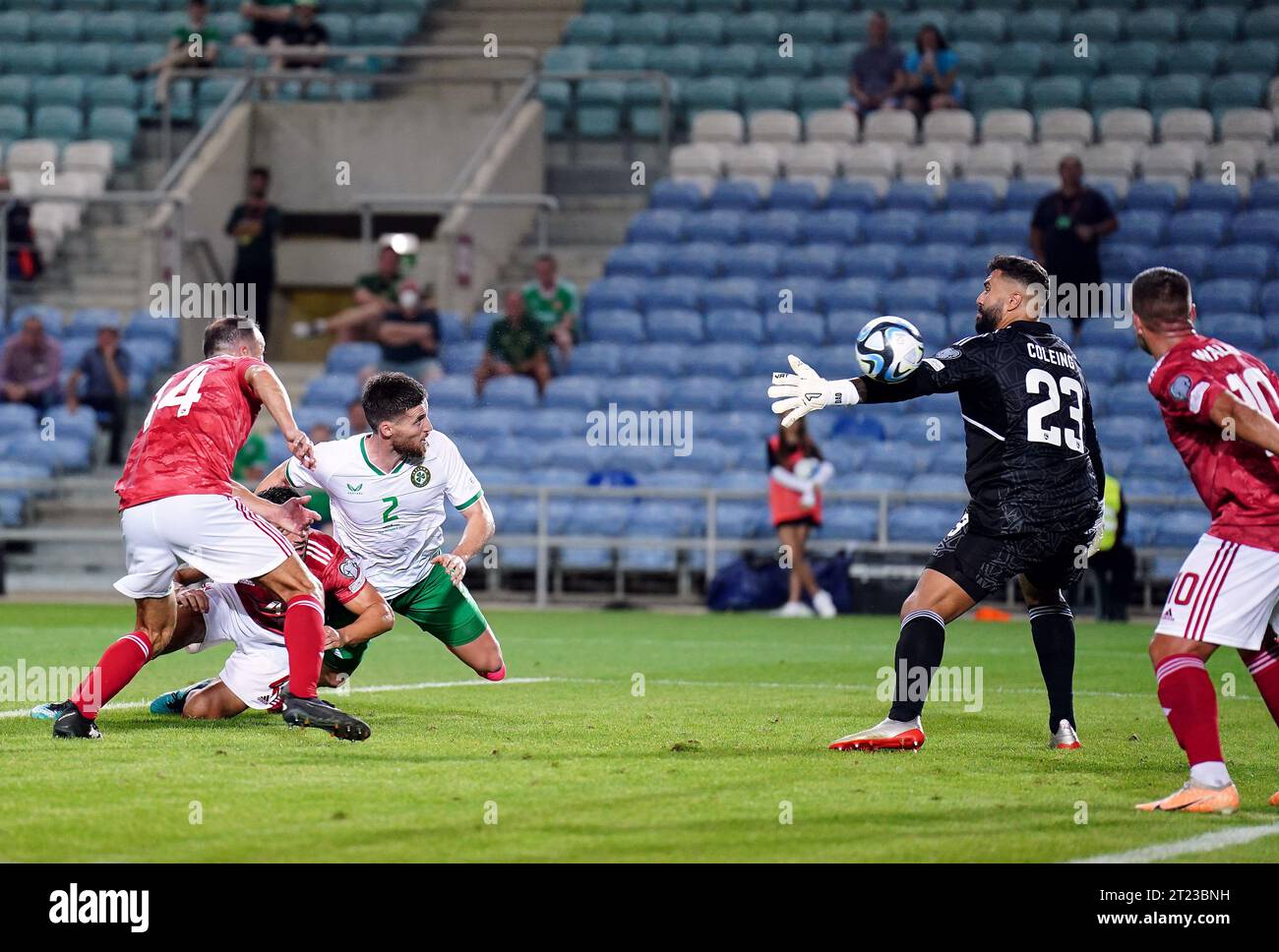 Republic of Ireland’s Matt Doherty scores their side's third goal of