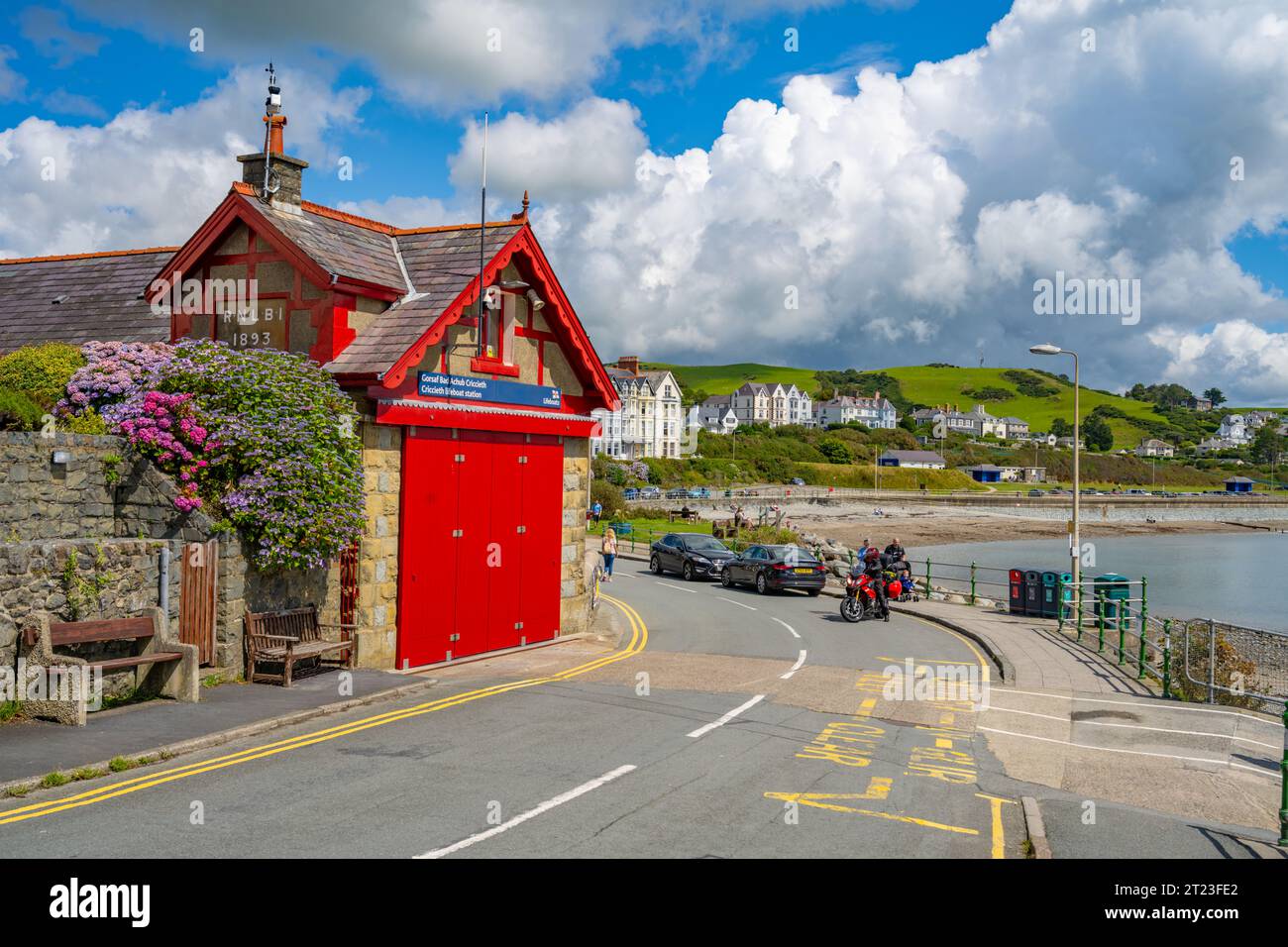 Lifeboat station at Criccieth North Wales Stock Photo Alamy