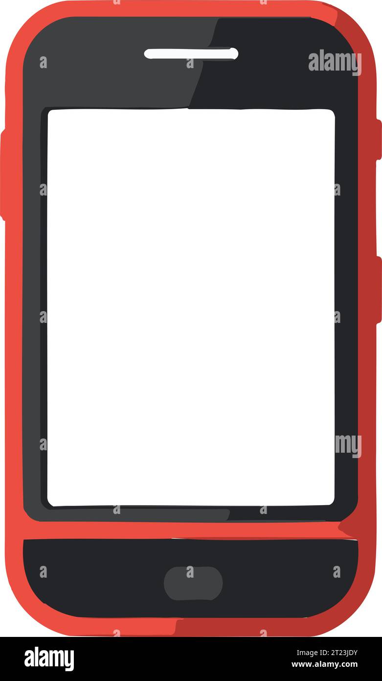 Cellphone Mockup On A Transparent Background Isolated Vector Stock Vector