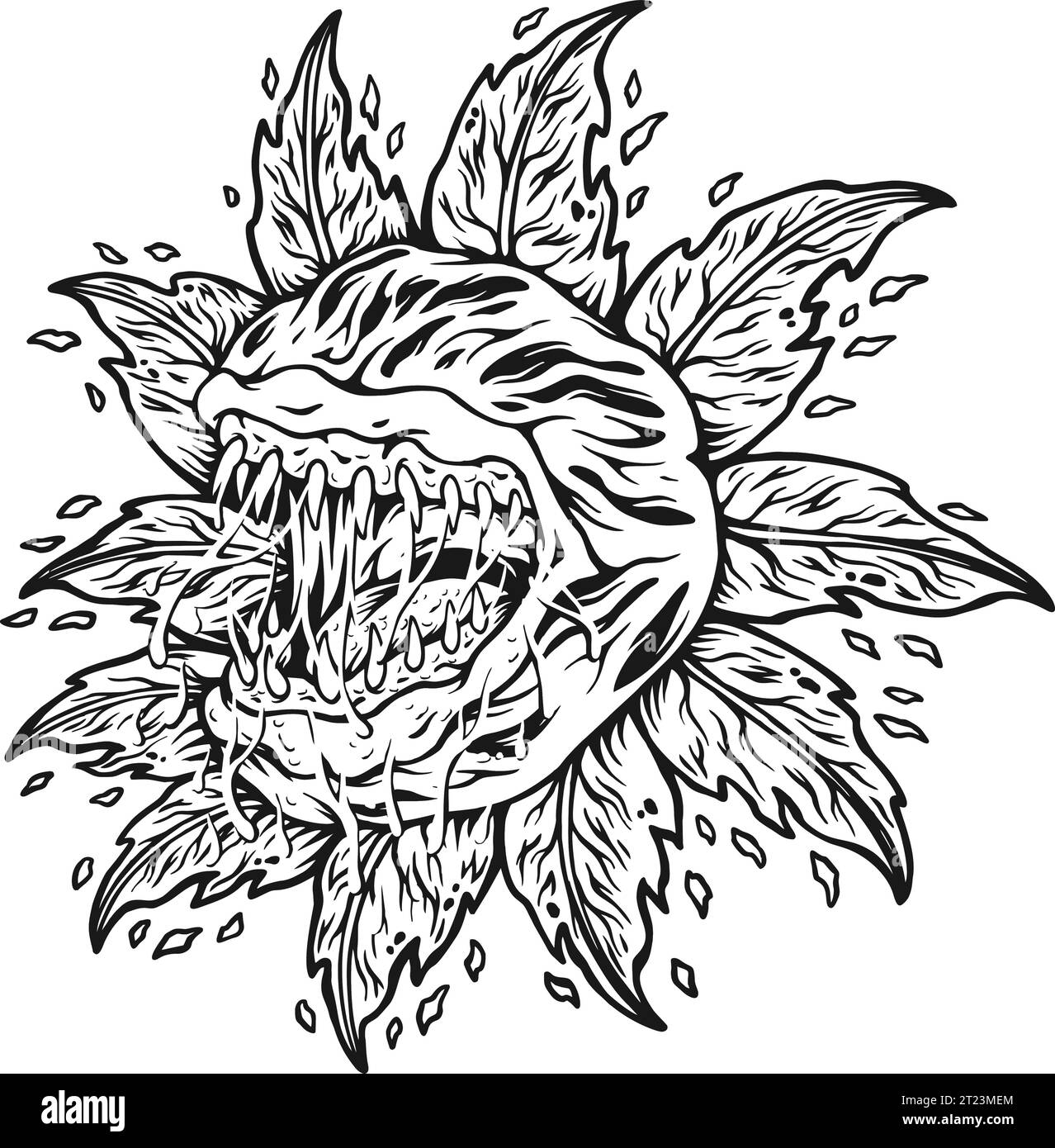 Carnivorous plant plants Stock Vector Images Alamy