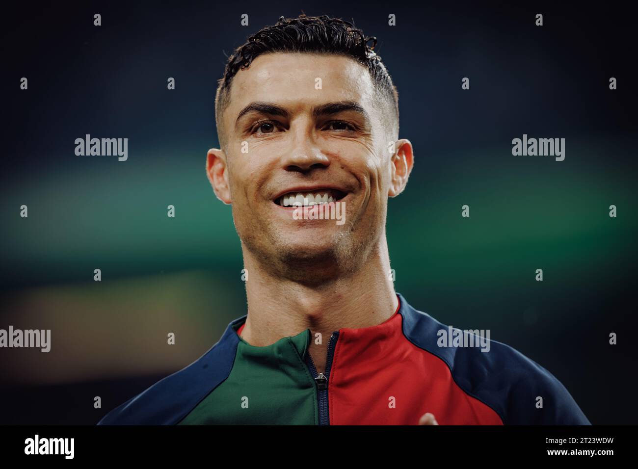 Cristiano Ronaldo during UEFA Euro 2024 qualifying game between
