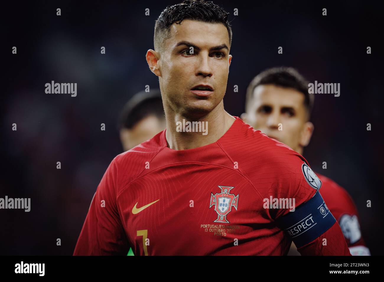 Cristiano Ronaldo during UEFA Euro 2024 qualifying game between ...
