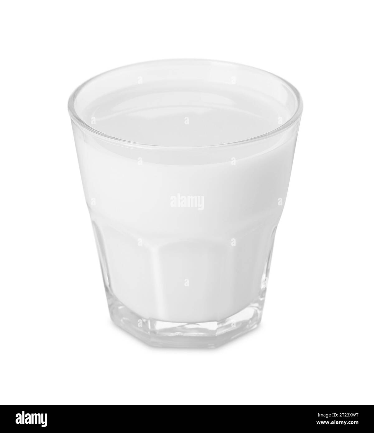 Glass of fresh milk isolated on white Stock Photo Alamy