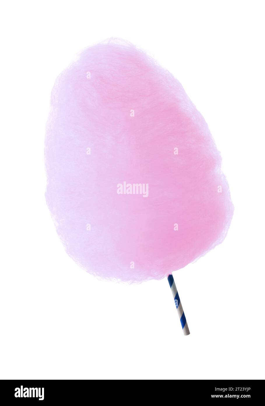 One bright cotton candy isolated on white Stock Photo - Alamy