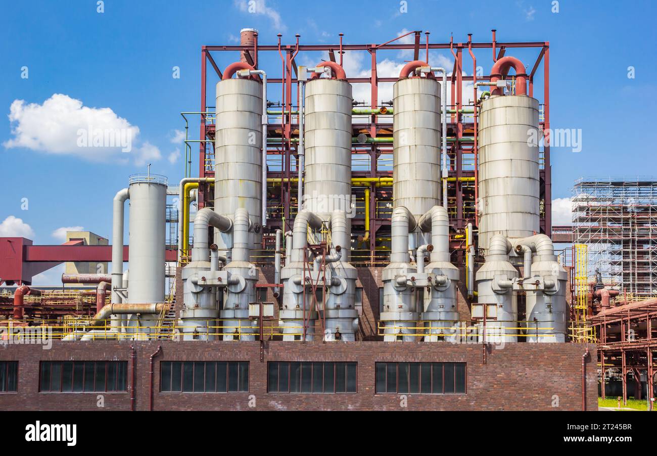 Tanks at the cooking plant of the historic Zollverein coal mine in