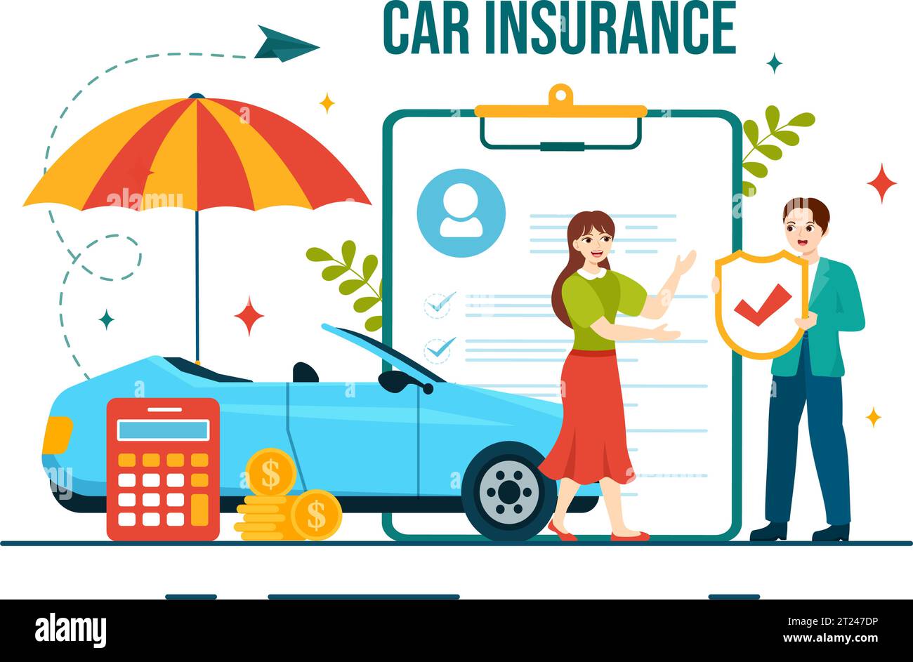 Car insurance coverage Stock Vector Images - Page 3 - Alamy