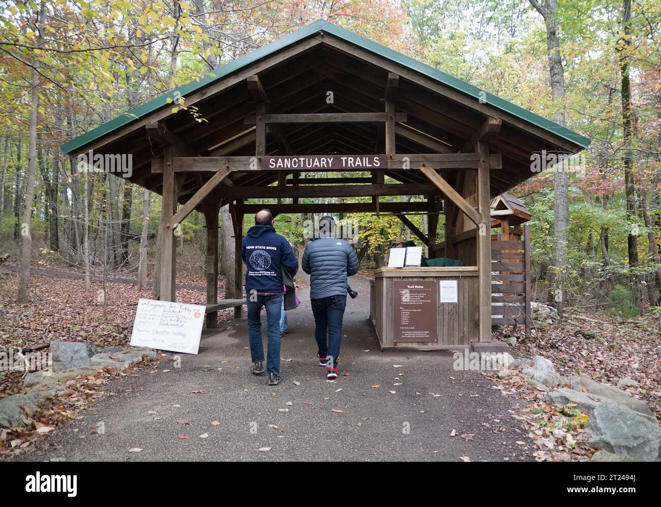 Hamburg, Pennsylvania, U.S.A October 15, 2023 The visitors by the