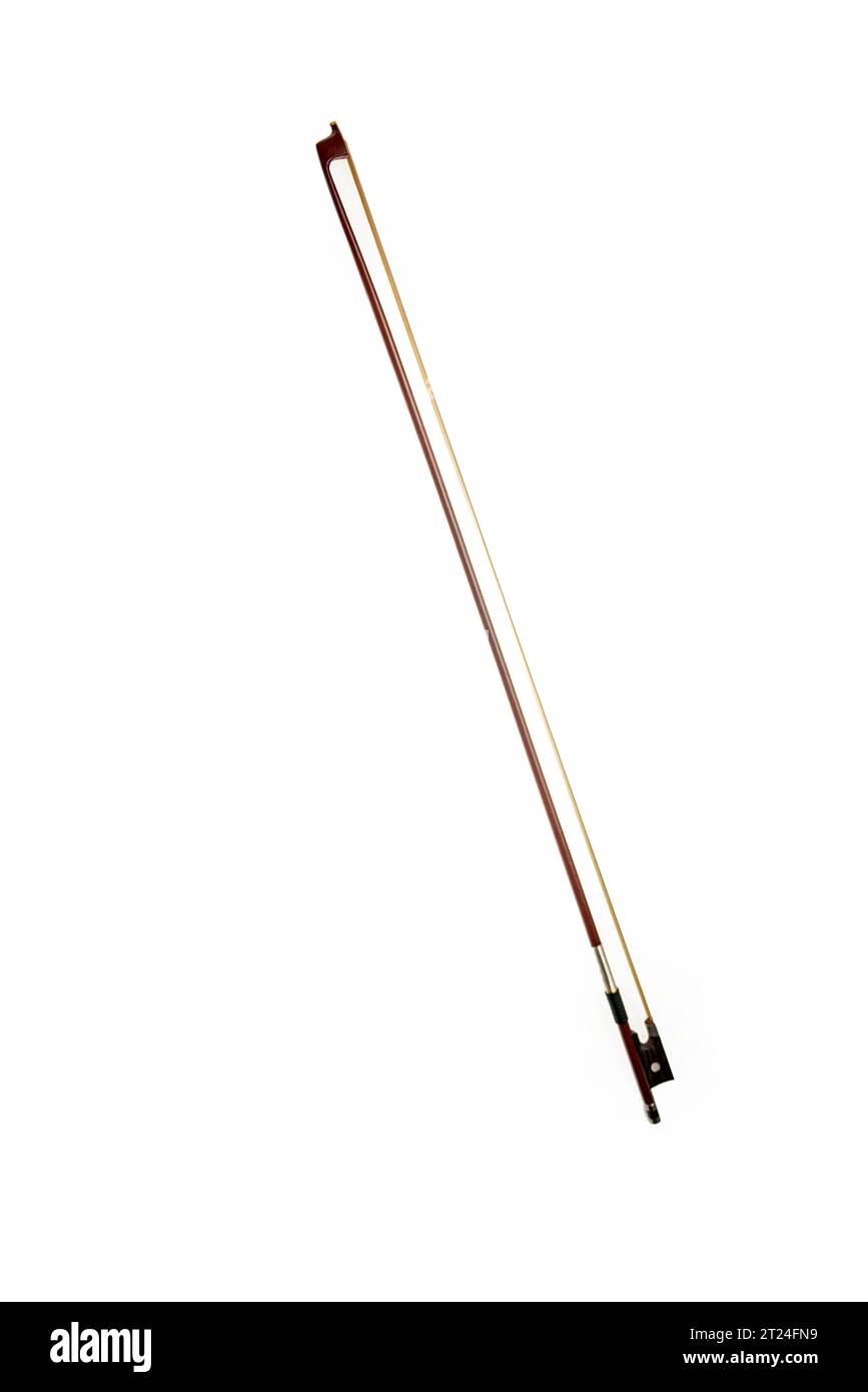 Violin Bow isolated on white background Stock Photo