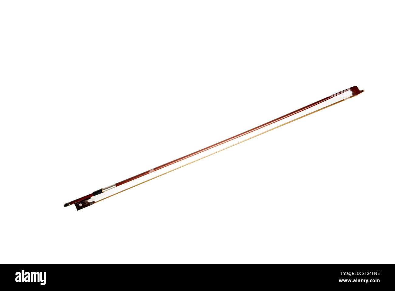 Violin Bow isolated on white background Stock Photo
