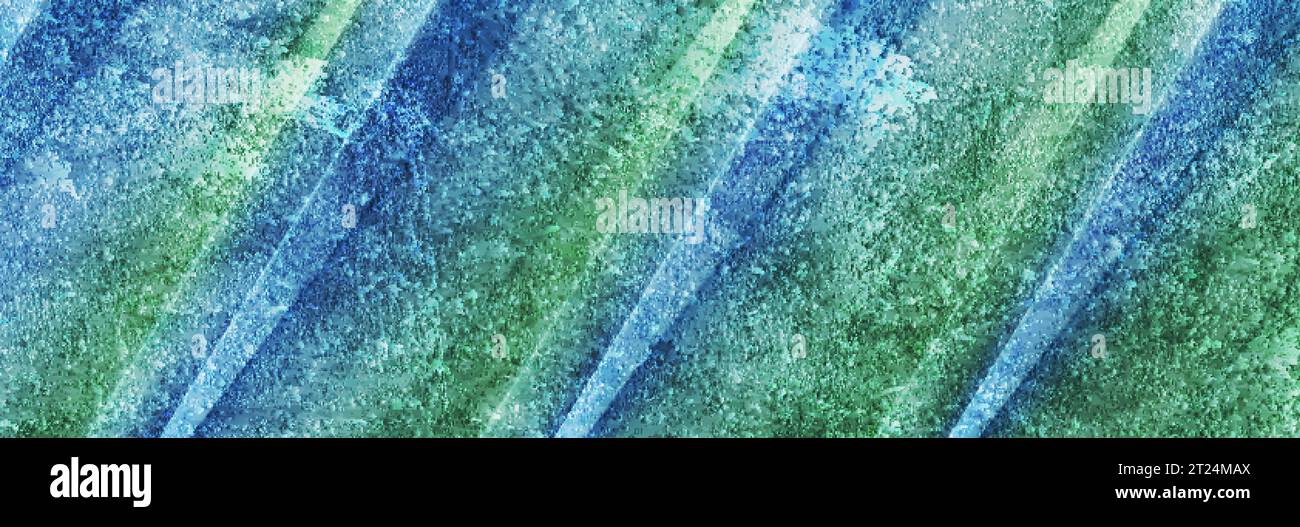 Contrast green and blue smooth grunge stripes abstract background ...