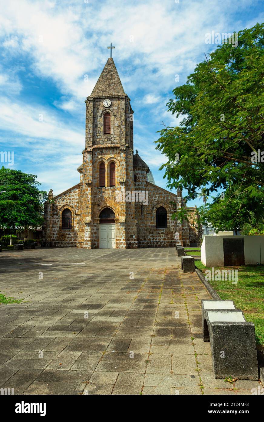 The Our Lady of Mount Carmel Cathedral, (Spanish - Catedral de Nuestra Senora del Carmen) or Puntarenas Cathedral is a temple of the Roman Catholic ch Stock Photo