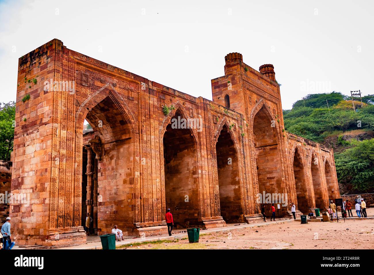 ancient grand mosque called Adhai Din Ka Jhonpra vintage architecture ...