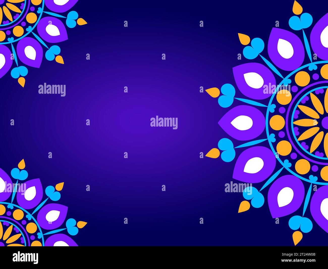 Colourful Mandala Background Editable Vector File Stock Vector